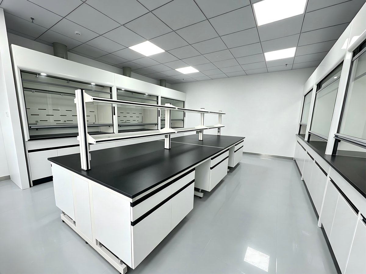 UAE Water Quality Testing Laboratory | Complete Lab Furniture & Fume Hood Project