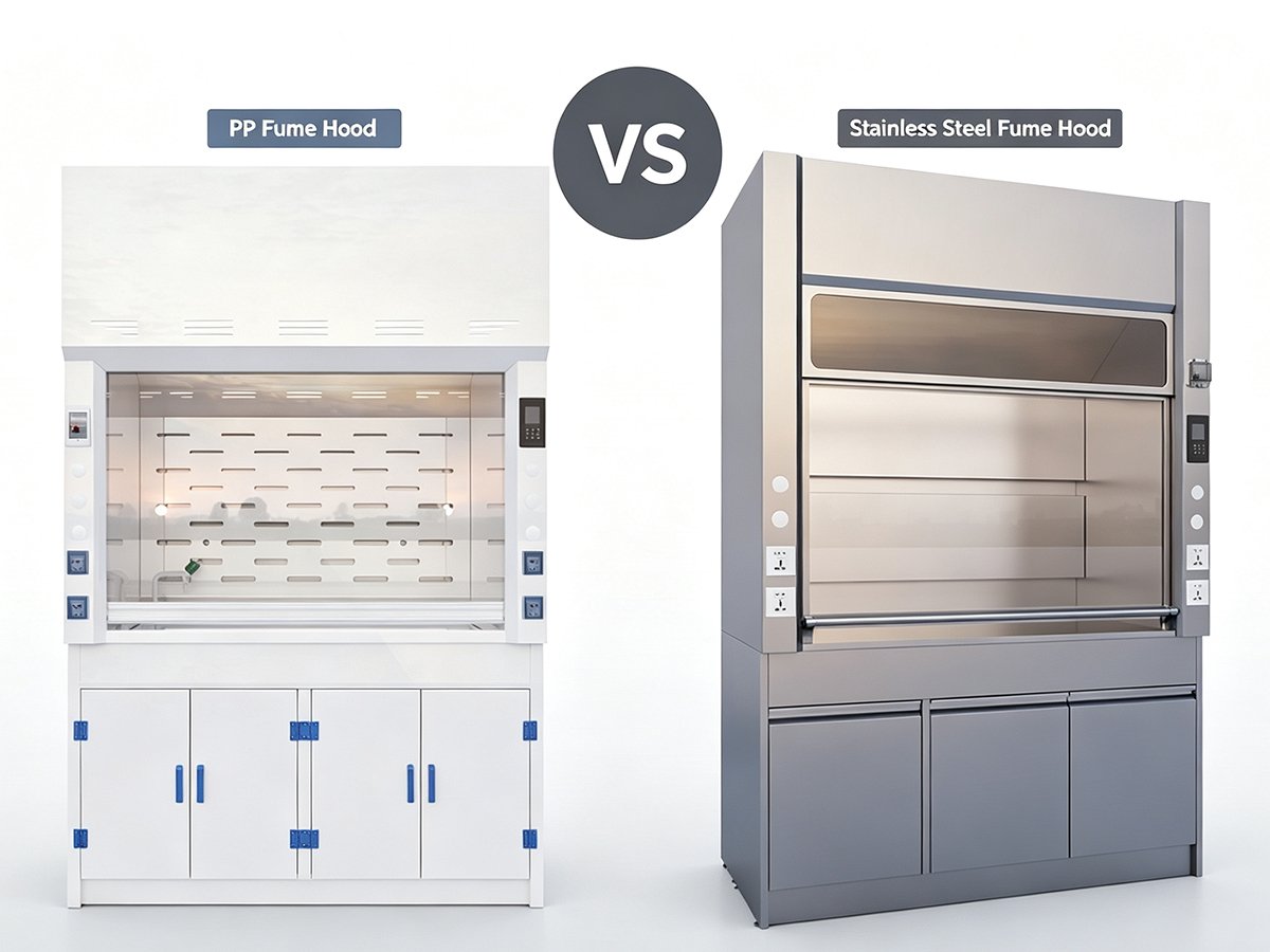 How to Choose Between PP Fume Hood and Stainless Steel Fume Hood