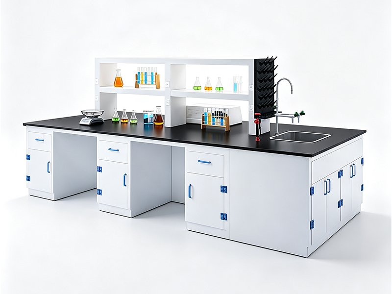 Polypropylene PP lab bench for corrosive chemical laboratory, Joliet Lab