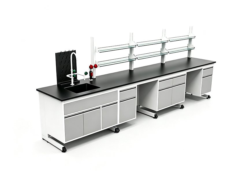 C-frame All-steel Lab Bench, All Steel C Type Frame Laboratory Work Bench for University Labs