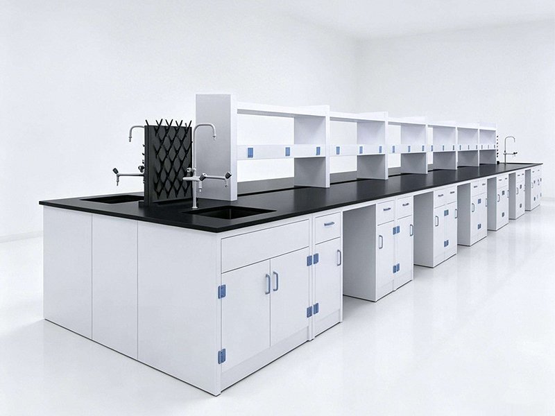 High density waterproof PP lab workbench seamless integral molding for corrosive lab use
