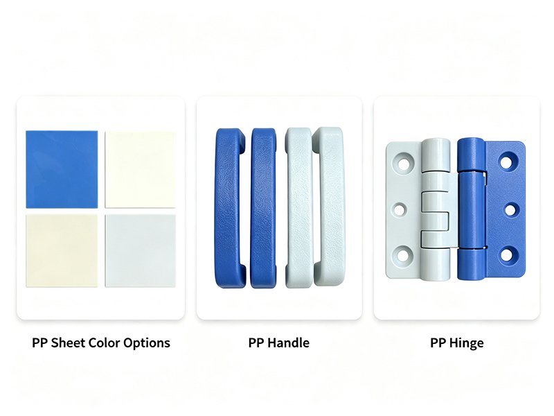 PP lab bench accessories