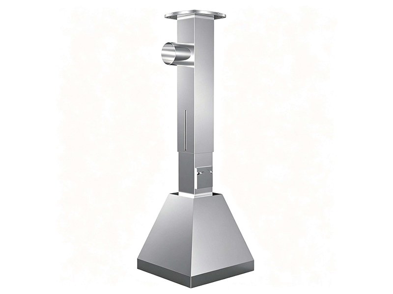 Stainless Steel Atomic Absorption Hood, Vertical Adjustable AAS Spectrometer Fume Extractor